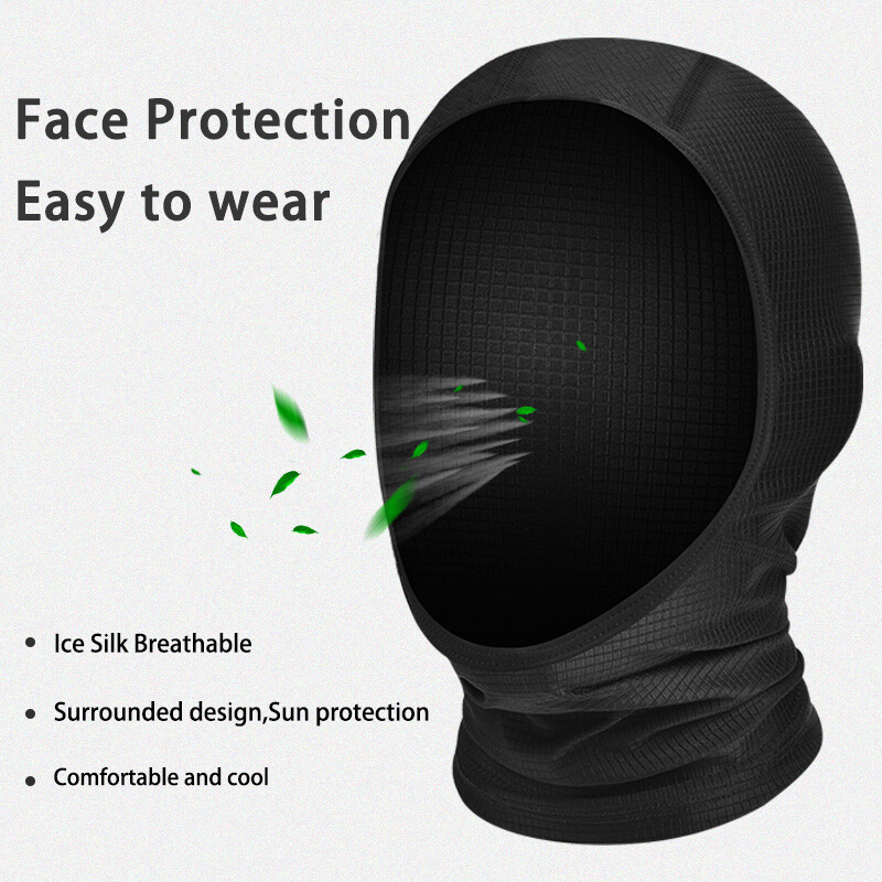 Open Face Balaclava Breathable Face Mask Sports Lightweight Soft Headwear Hats - Image 5