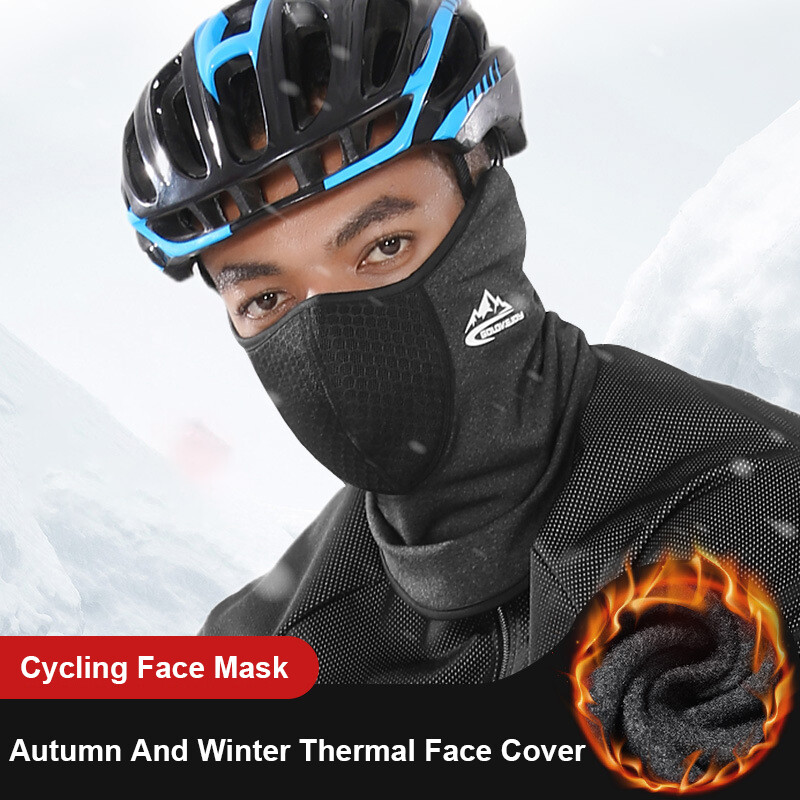 Winter Autumn Thermal Balaclaca Cycling Half Face Mask Shield Ear Cover Headwear - Image 3