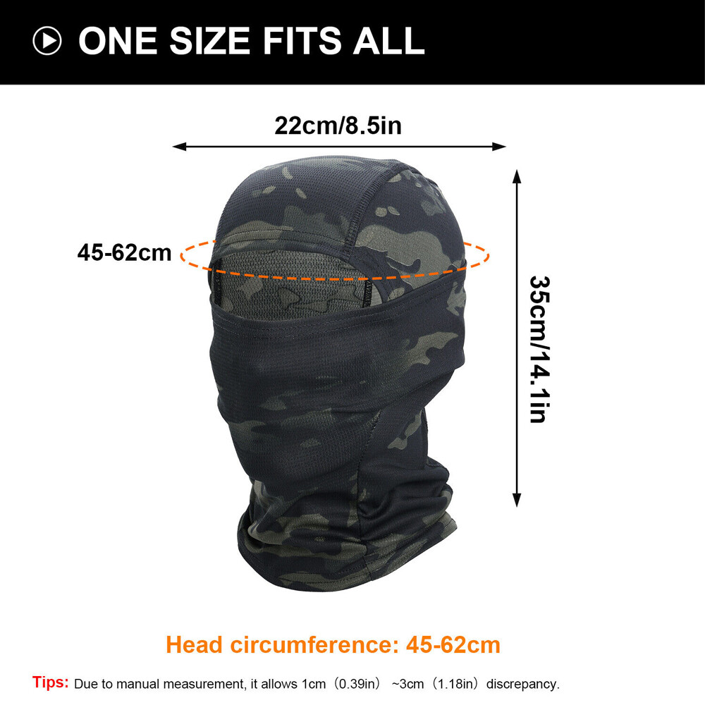 Tactical Fishing Balaclava Face Mask Scarf Mask Neck Gaiter Bandana Headwear - Image 3