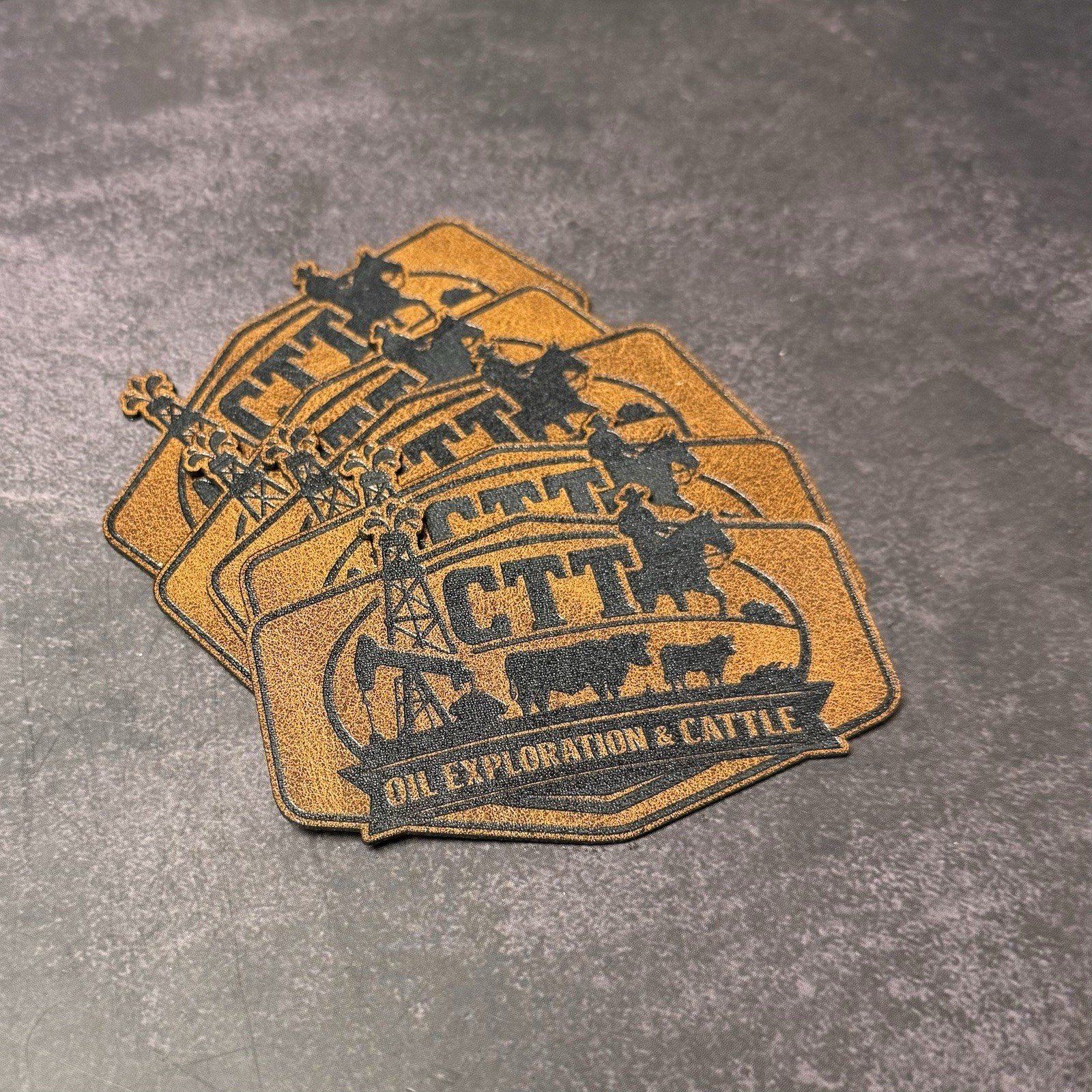 CTT Oil Exploration & Cattle Engraved Patch Hat – Snapback | Multiple Cap Colors - Image 5