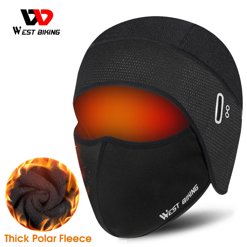 WEST BIKING Winter Sports Cap Ski Cycling Helmet Hat Headwear Face Mask One Size - Image 4