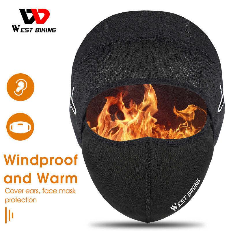 WEST BIKING Winter Sports Cap Ski Cycling Helmet Hat Headwear Face Mask One Size - Image 5