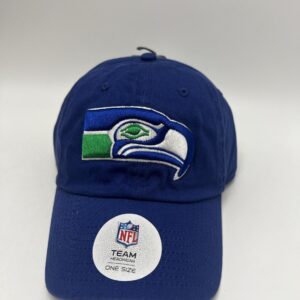 Seattle Seahawks NFL Team Apparel Headwear Blue Strapback Hat Cap Logo