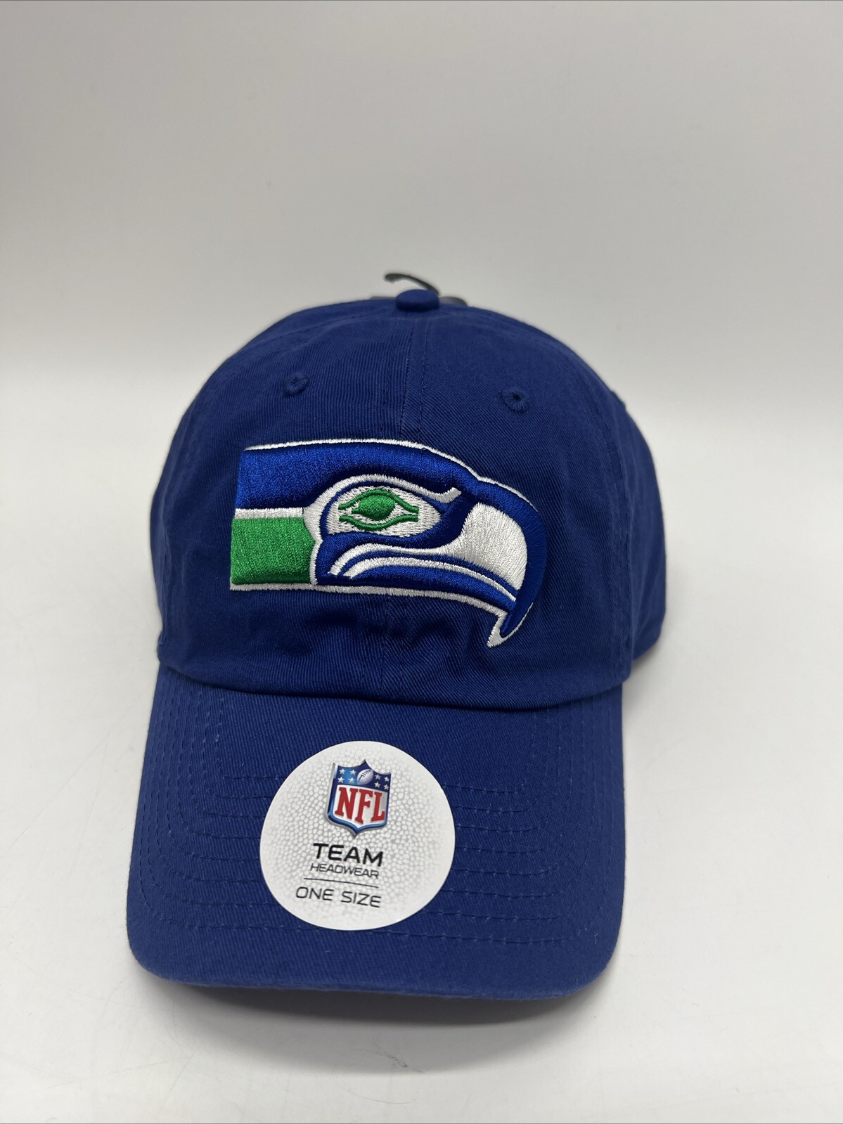 Seattle Seahawks NFL Team Apparel Headwear Blue Strapback Hat Cap Logo