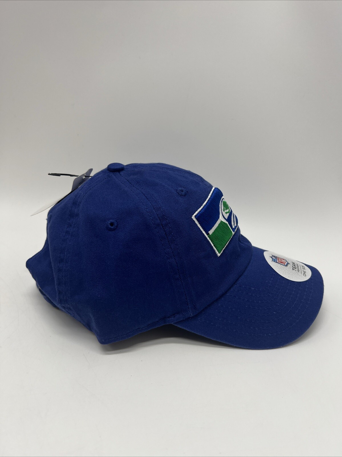 Seattle Seahawks NFL Team Apparel Headwear Blue Strapback Hat Cap Logo - Image 2