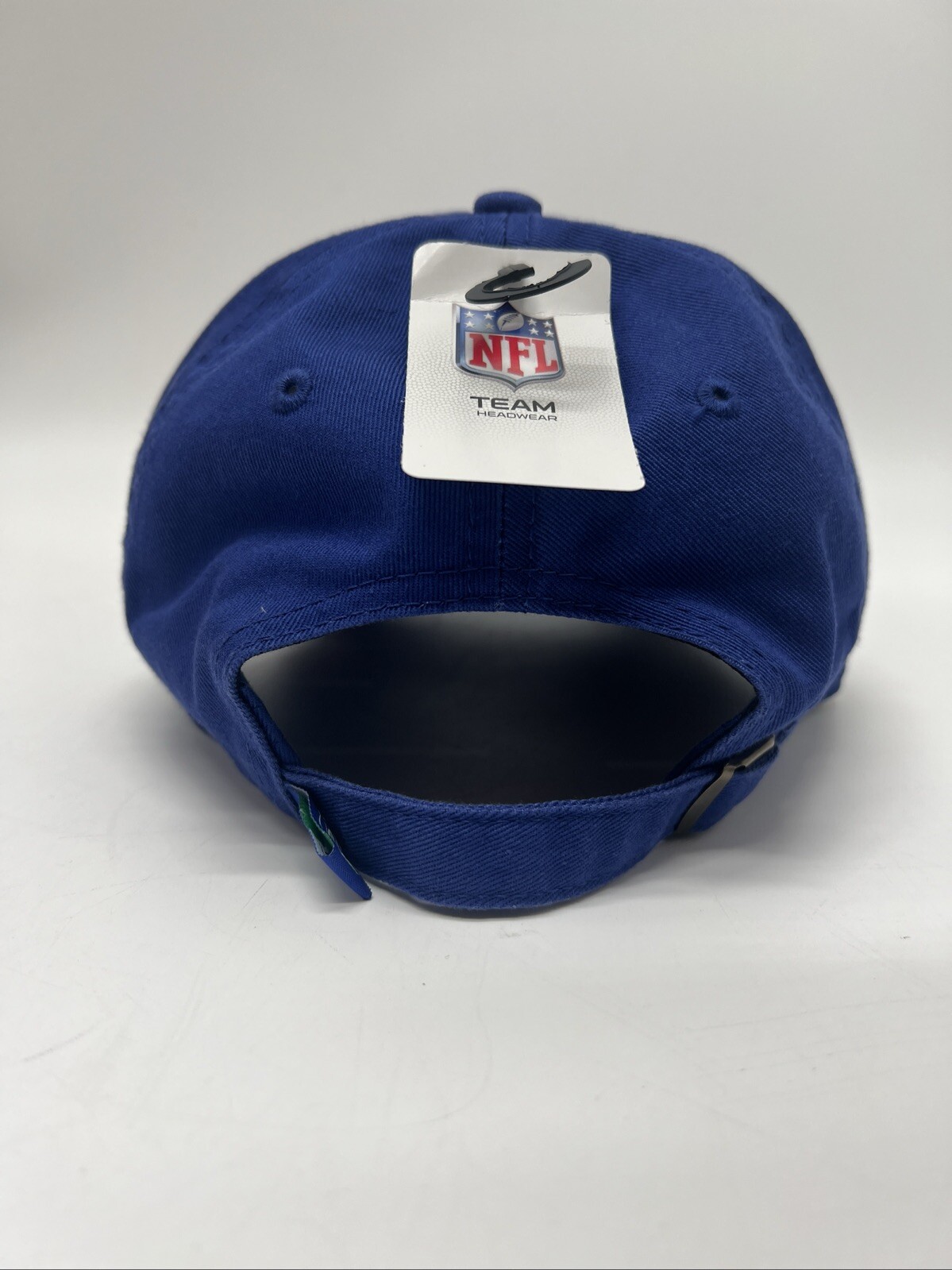 Seattle Seahawks NFL Team Apparel Headwear Blue Strapback Hat Cap Logo - Image 4