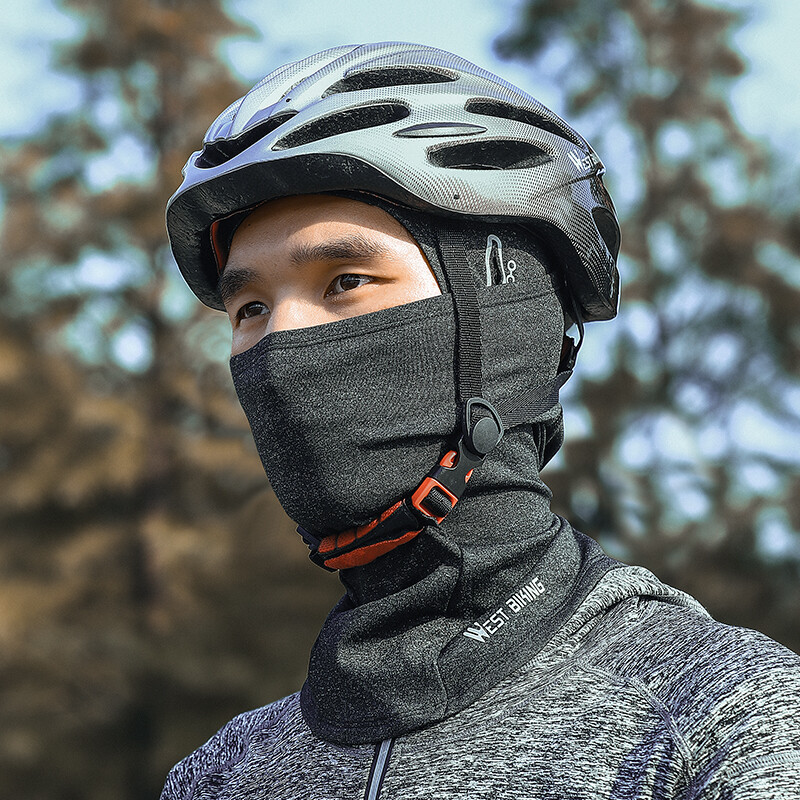 WEST BIKING Winter Sports Cap Hat Fleece Windproof Face Mask Balaclava Headwear - Image 4