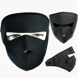 Neoprene Skull Halloween Mask Headwear Activities Full Face Cover Black Outdoor