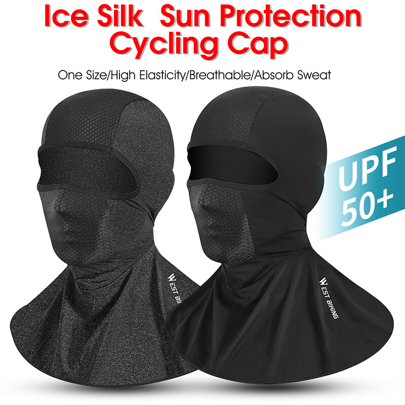 Motorcycle Balaclava Hood Headwear Ice Silk Hat Cycling Cap Face Mask Headgear - Image 3