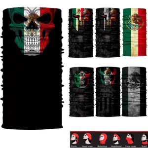 Headwear Mexican Flag Styles Face MASK Balaclava Bandana Scarf Sun Neck Gaiter