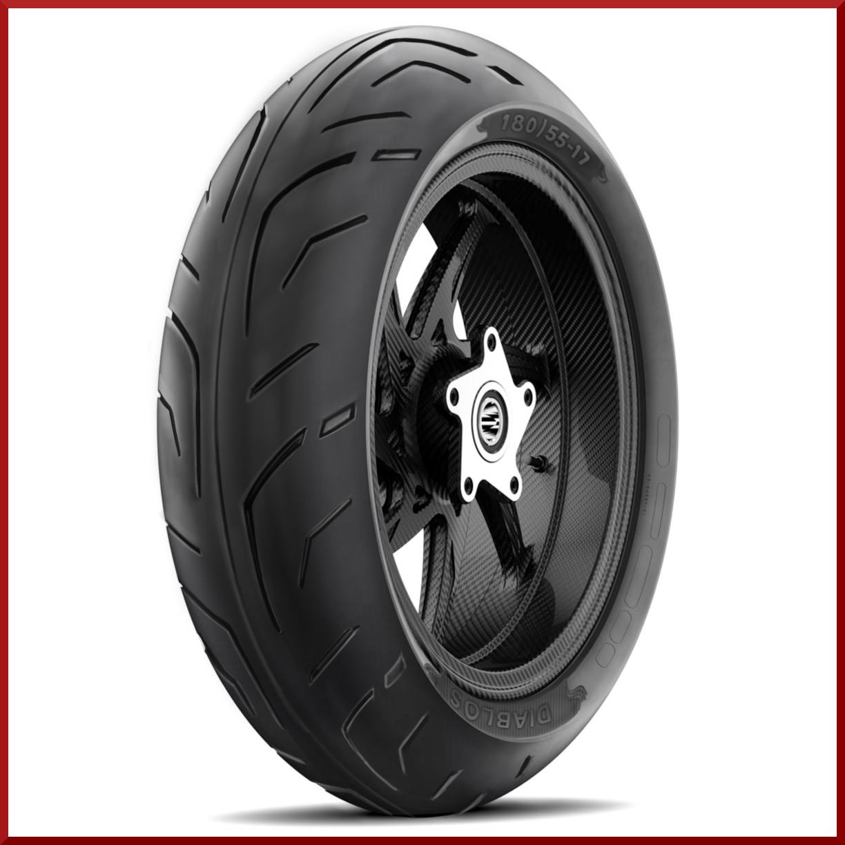 Roadmax Diablo Rear 180/55-17 (75H) Motorcycle Tire for Honda Yamaha Harley etc