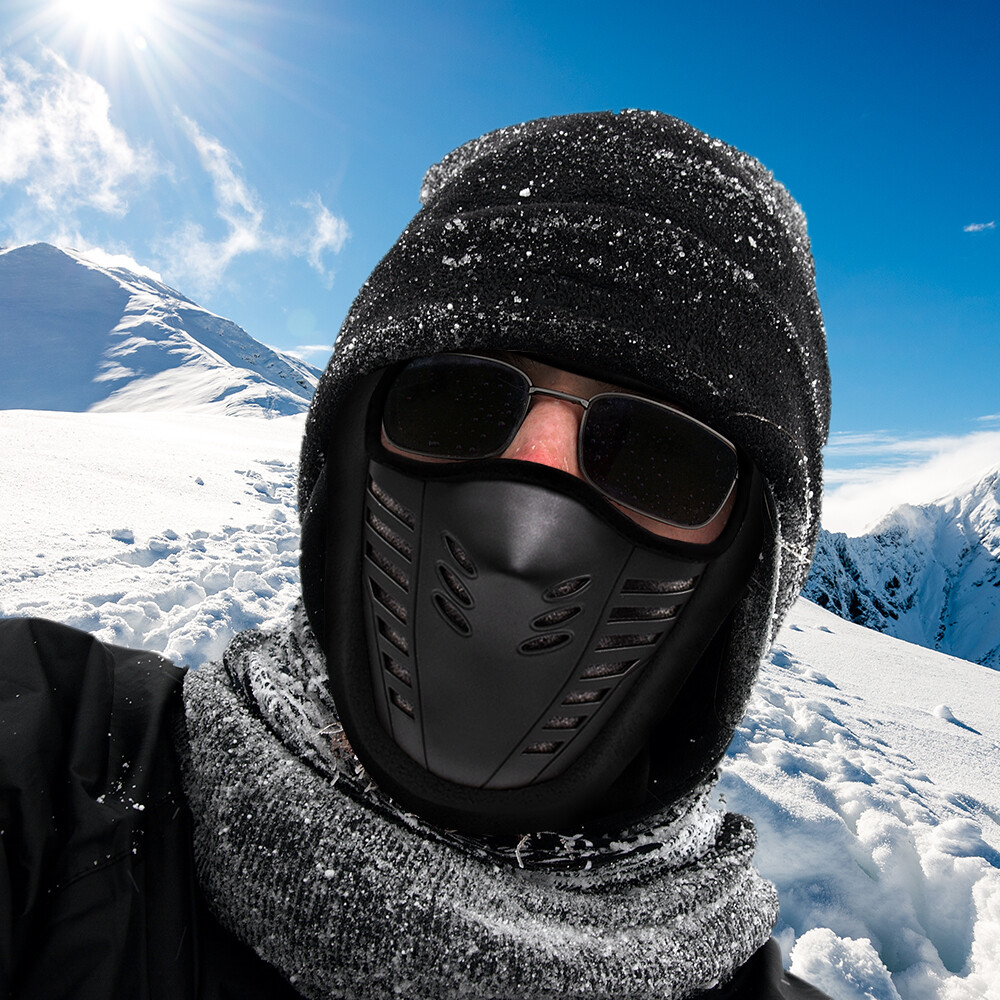 Balaclava Skiing Mask for Cold Weather Windproof Full Face Mask Fleece Snow Gear - Image 2