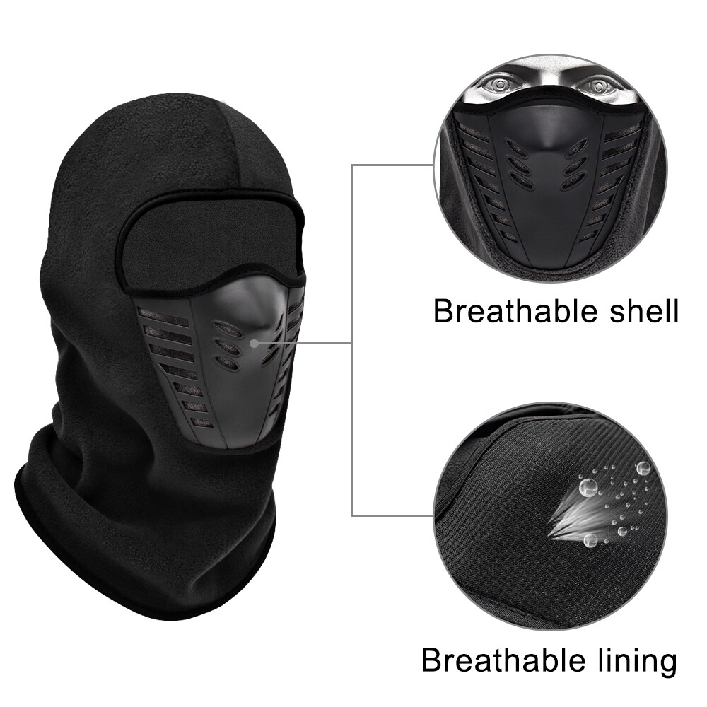 Balaclava Skiing Mask for Cold Weather Windproof Full Face Mask Fleece Snow Gear - Image 4
