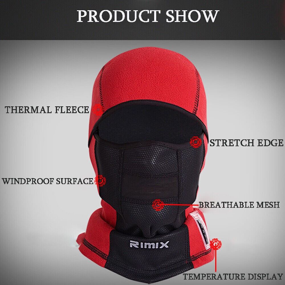 Balaclava Ski Full Face Mask Windproof Fleece Neck Warm for Winter Cold Weather - Image 4