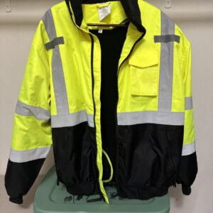Protective Industrial Products Safety Jacket Mens Hooded Full Zip XL NWOT