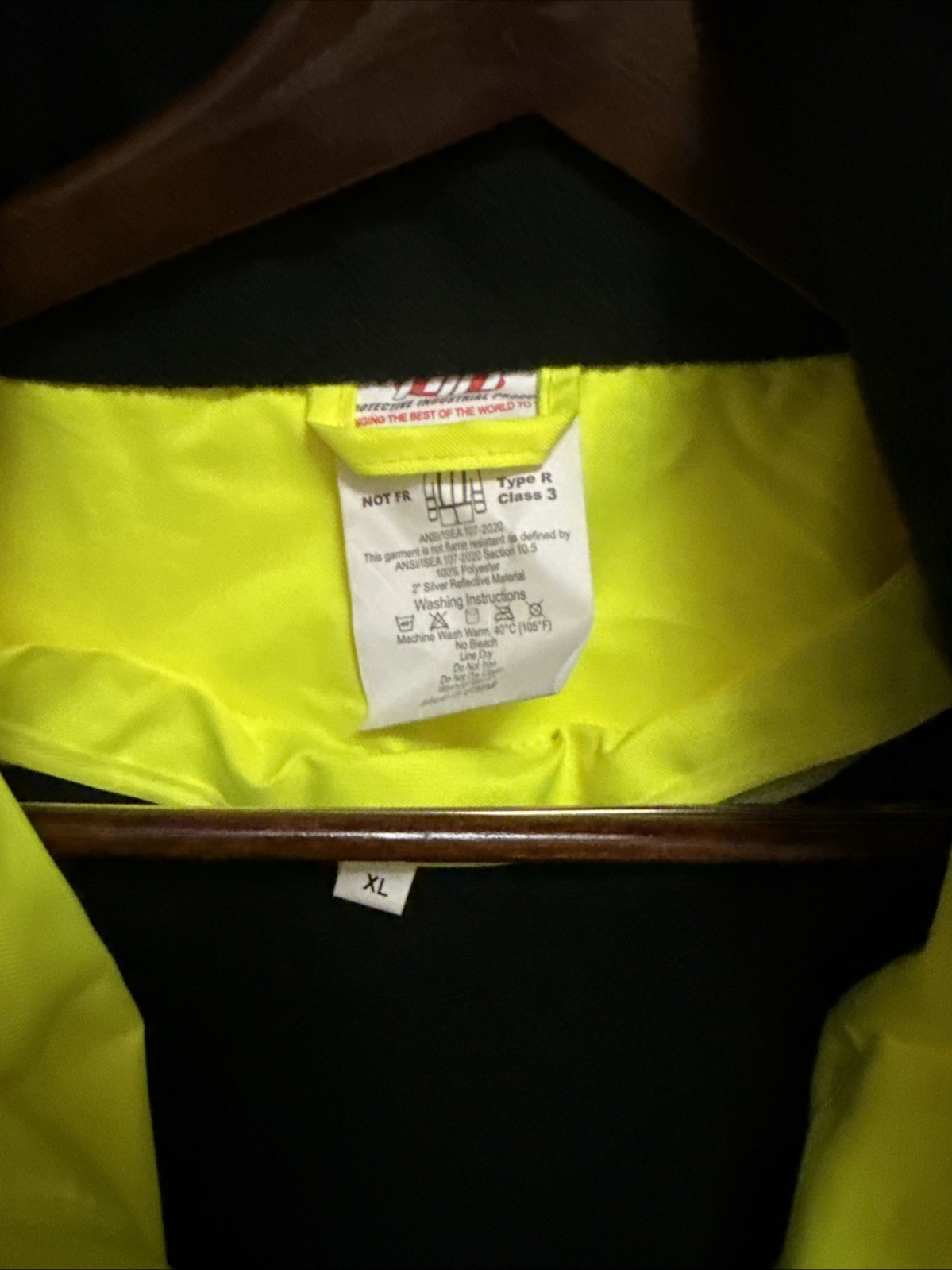 Protective Industrial Products Safety Jacket Mens Hooded Full Zip XL NWOT - Image 2