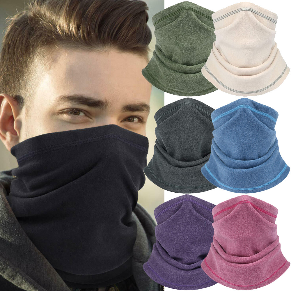 Winter Windproof Fleece Neck Warmer Gaiter Ski Face Mask Scarf for Cold Weather - Image 3