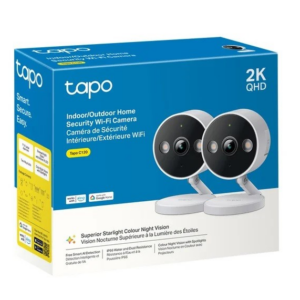 Tp-Link Tapo C120 Indoor Outdoor Home Security Wifi Camera 2K QHD TWO-PACK NIB