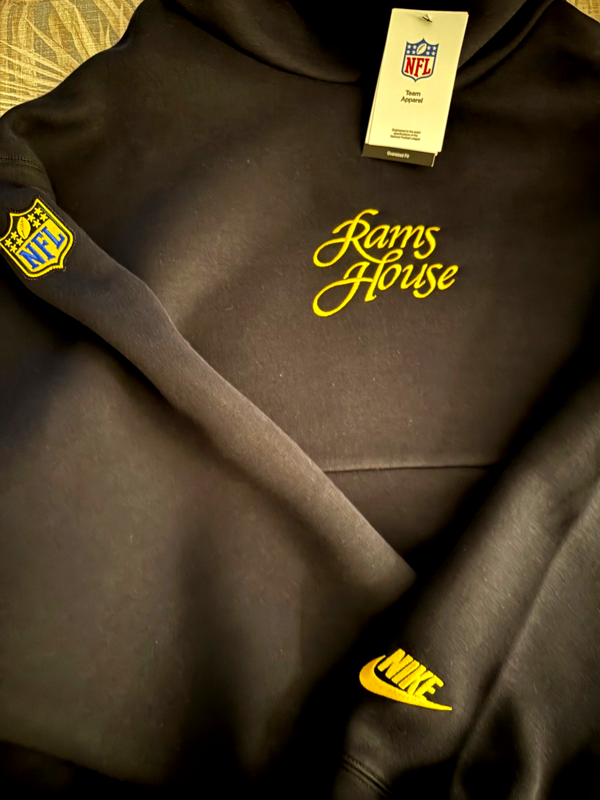 Los Angeles Rams Nike 2025 Rivalries Oversized Tech Fleece Hoodie XXL - NWT - Image 2