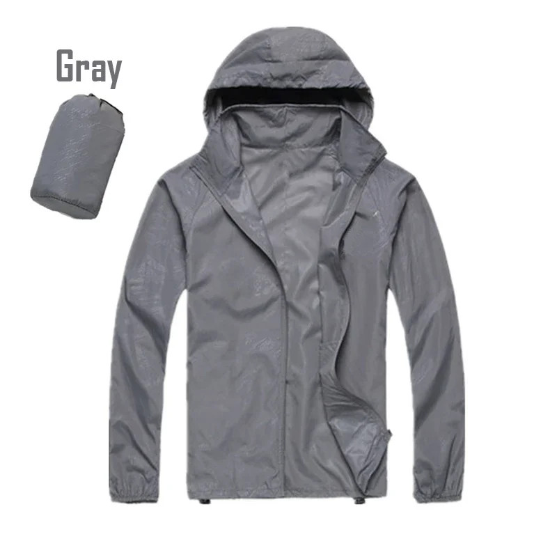Camping Rain Jacket Men Women Waterproof Sun Protection Clothing Fishing Hunting - Image 2