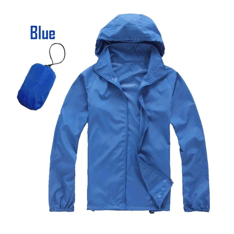 Camping Rain Jacket Men Women Waterproof Sun Protection Clothing Fishing Hunting - Image 3