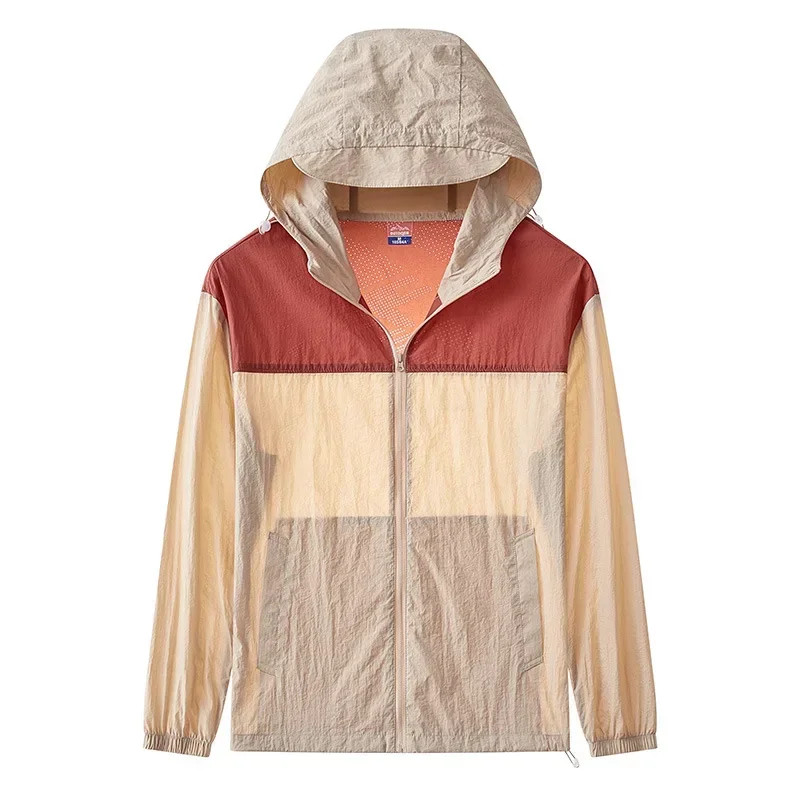 Men Ultrathin Waterproof Sun Protection Clothing Summer Casual Loose Quick-dry B - Image 3