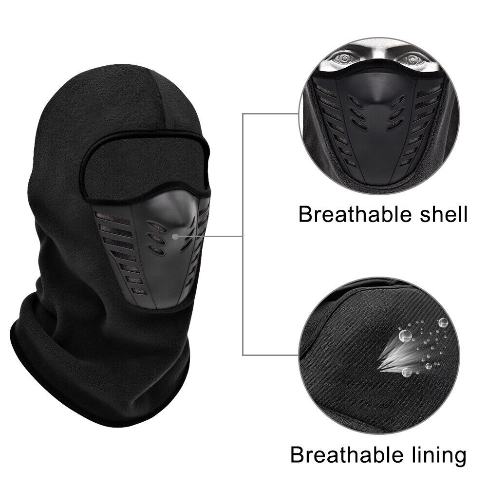 Balaclava Ski Mask Thermal Face Mask Cold Weather Motorcycle Gear with Air Vents - Image 3
