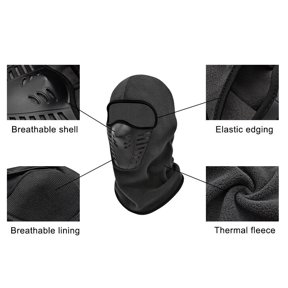 Balaclava Ski Mask Thermal Face Mask Cold Weather Motorcycle Gear with Air Vents - Image 4