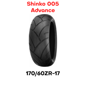 New Shinko 005 Advance Motorcycle Tire Rear 170/60-17 17" 170 60 ZR 17