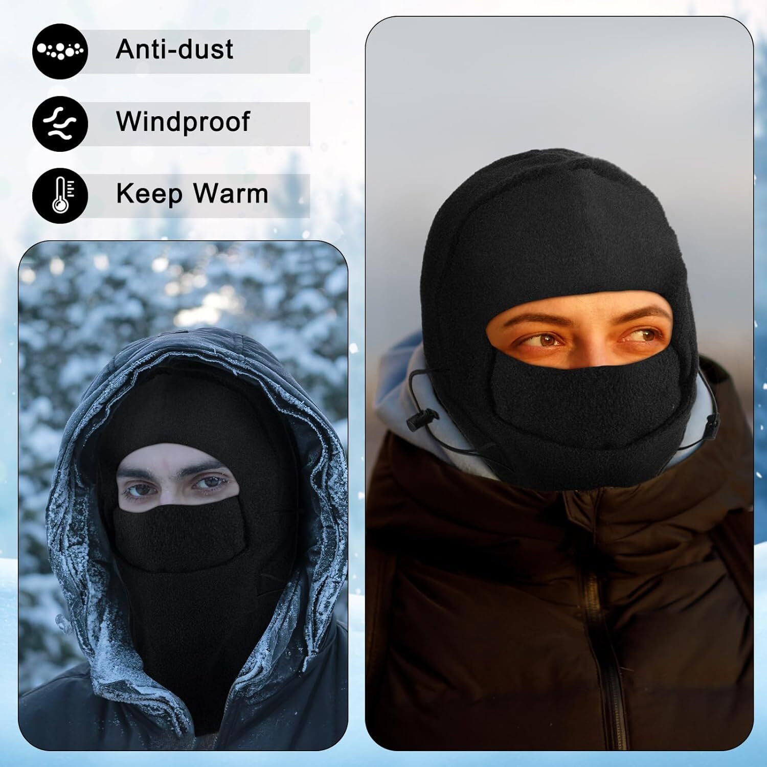 Thermal Balaclava Hood Winter Face Mask Head Cover for Cold Weather Neck Warmer - Image 5
