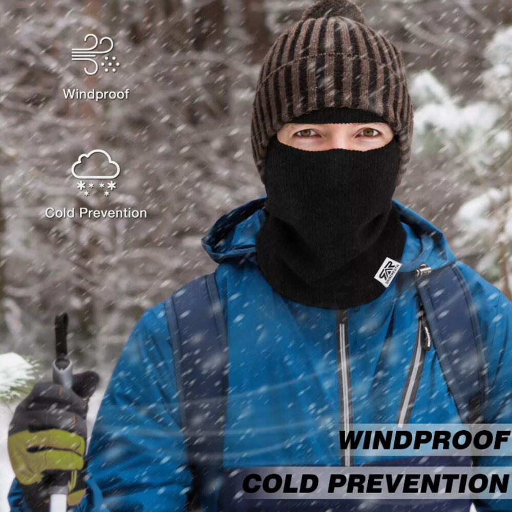 Winter Windproof Balaclava Fleece Neck Warm Ski Full Face Mask for Cold Weather - Image 2