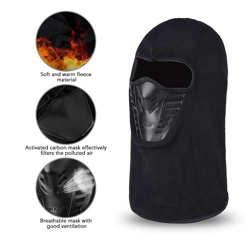 Balaclava Skiing Mask for Cold Weather Windproof Full Face Mask Fleece Snow Gear - Image 3