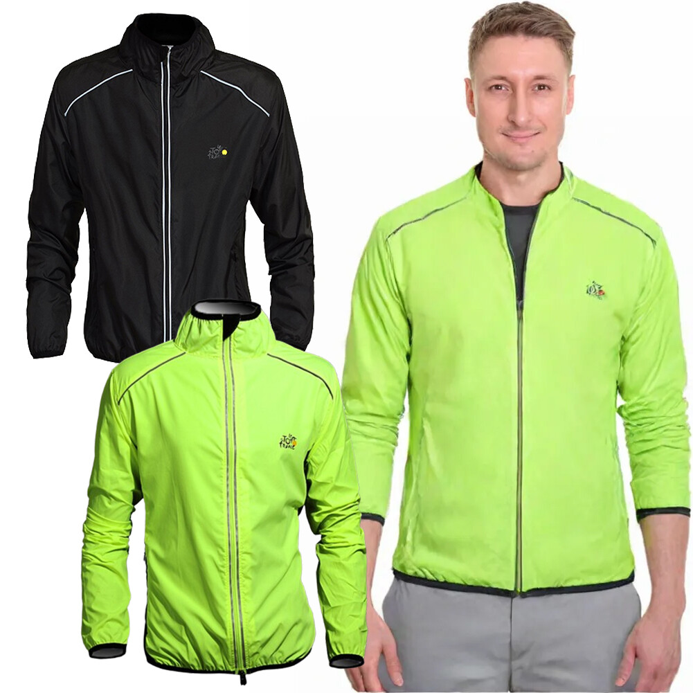 Cycling Windproof Long Sleeve Jacket UV Sun Protective Waterproof Sportswear USA