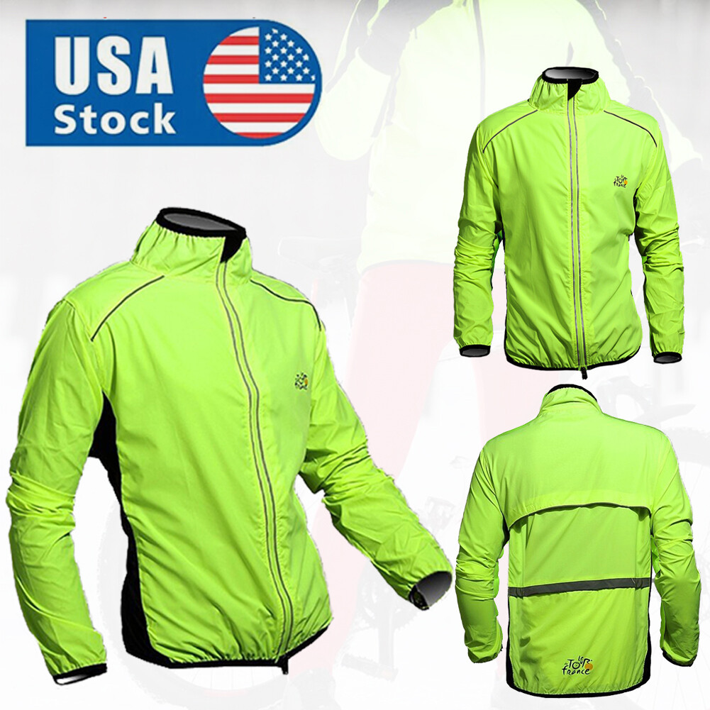 Cycling Windproof Long Sleeve Jacket UV Sun Protective Waterproof Sportswear USA - Image 2