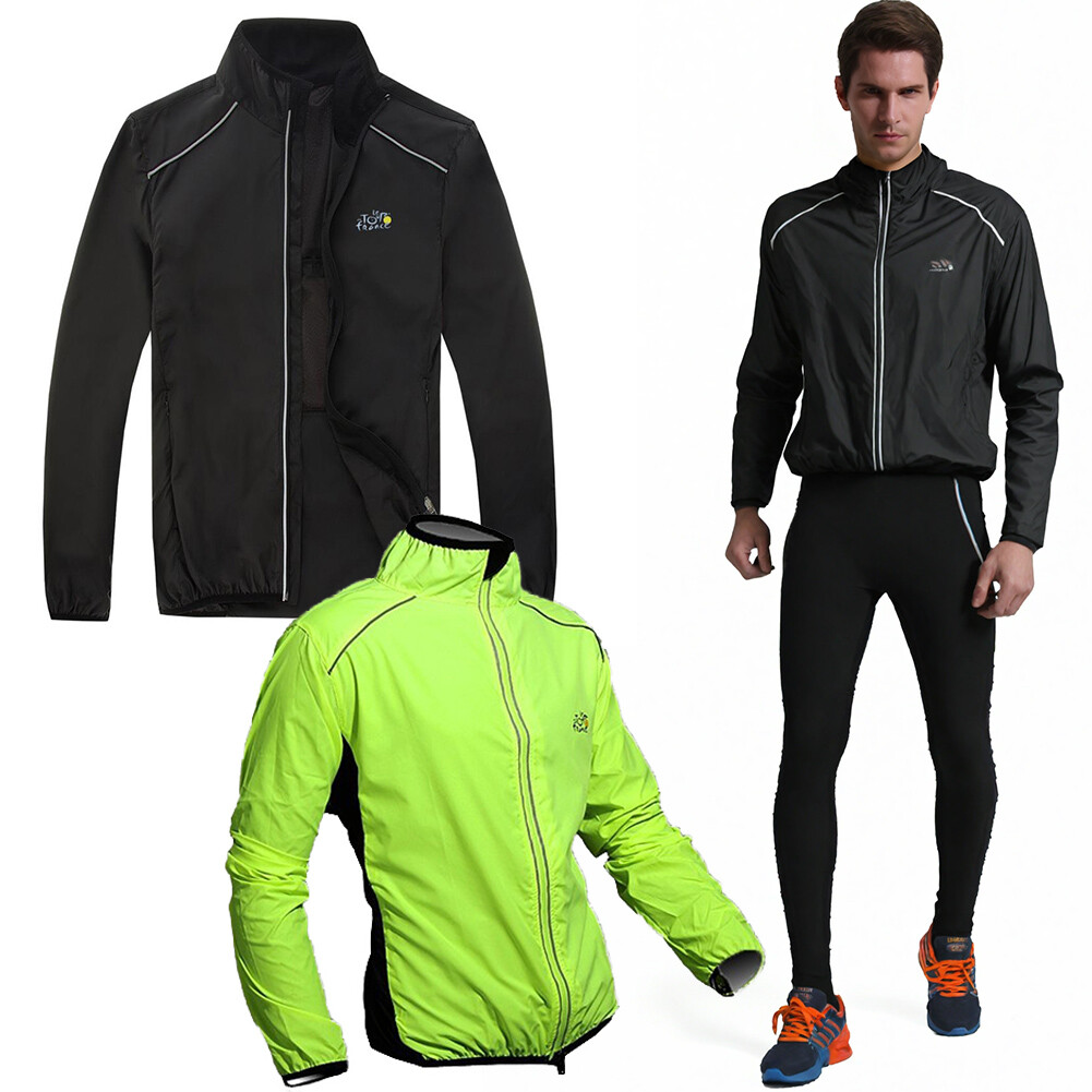 Cycling Windproof Long Sleeve Jacket UV Sun Protective Waterproof Sportswear USA - Image 4
