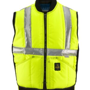 RefrigiWear HiVis Iron-Tuff Vest - Extreme Cold Protection, High-Visibility,