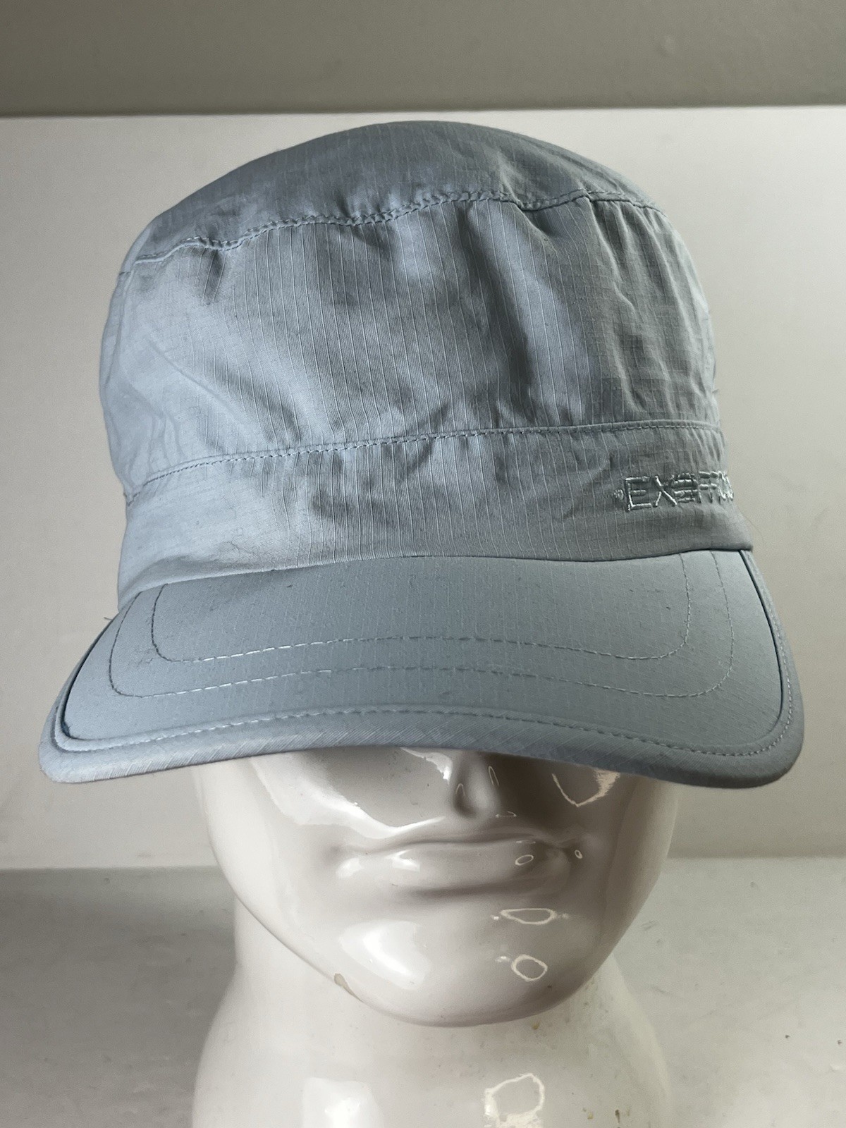 EXOFFICIO INSECT SHIELD BUGS AWAY ADVENTURE HAT L/XL POWDER BLUE CAMPING HIKING