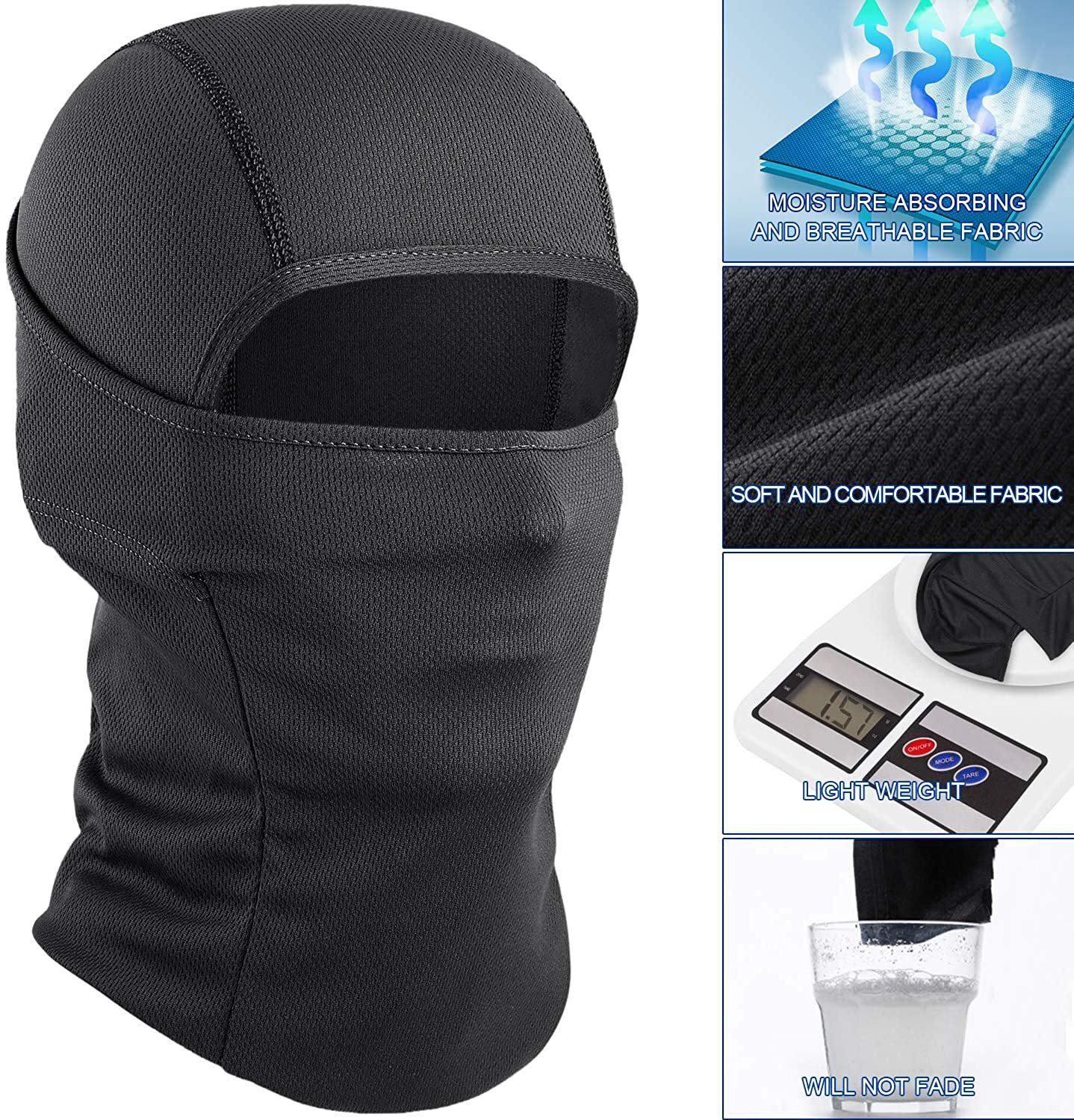 Balaclava Cold Weather Face Mask Windproof Ski Mask Tactical Hood for Men Women - Image 5