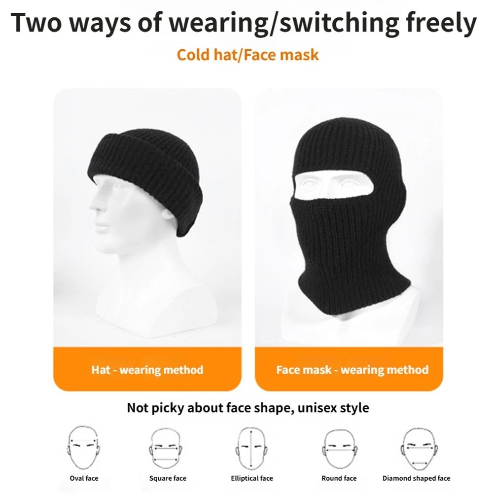 Winter Balaclava Ski Full Face Mask Windproof Fleece Neck Warm for Cold Weather - Image 4