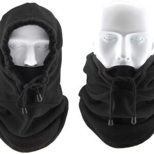 Balaclava Skiing Cover - Extreme Cold Weather Face Hat - Heavyweight Fleece Hood