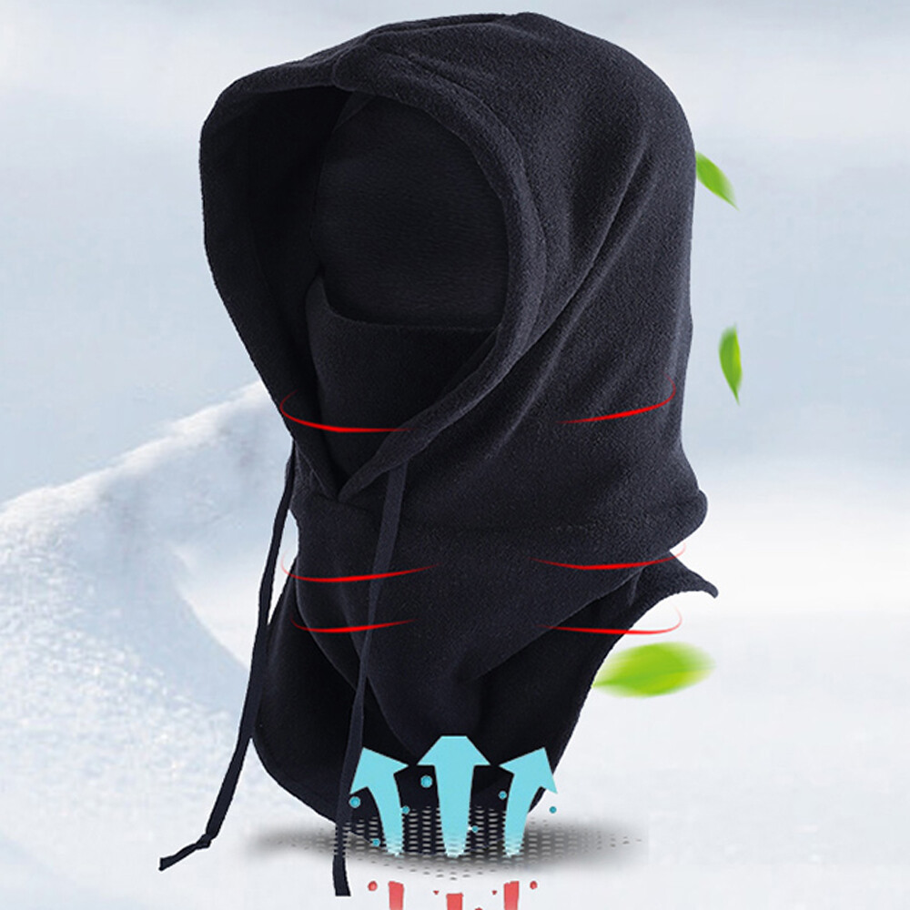 Balaclava Skiing Cover - Extreme Cold Weather Face Hat - Heavyweight Fleece Hood - Image 2
