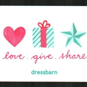 DRESS BARN Love, Give, Share ( 2012 ) Gift Card ( $0 )