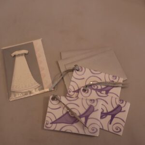 Gift Card Enclosures with Envelopes - 3 Meri Meri High Heel and 1 Wedding Dress