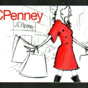 JCPENNEY Woman Shopper in Red Dress ( 2010 ) Gift Card ( $0 )