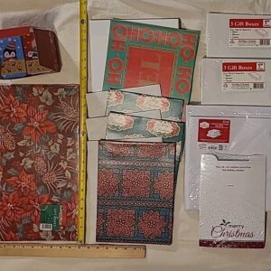 27 Christmas Apparel Boxes Lid Gift Card Tins Money Cash Envelopes Variety Sizes