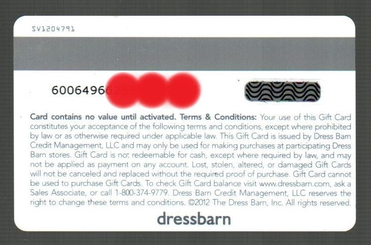 DRESS BARN Love, Give, Share, Holly Wreath ( 2012 ) Gift Card ( $0 ) - Image 2
