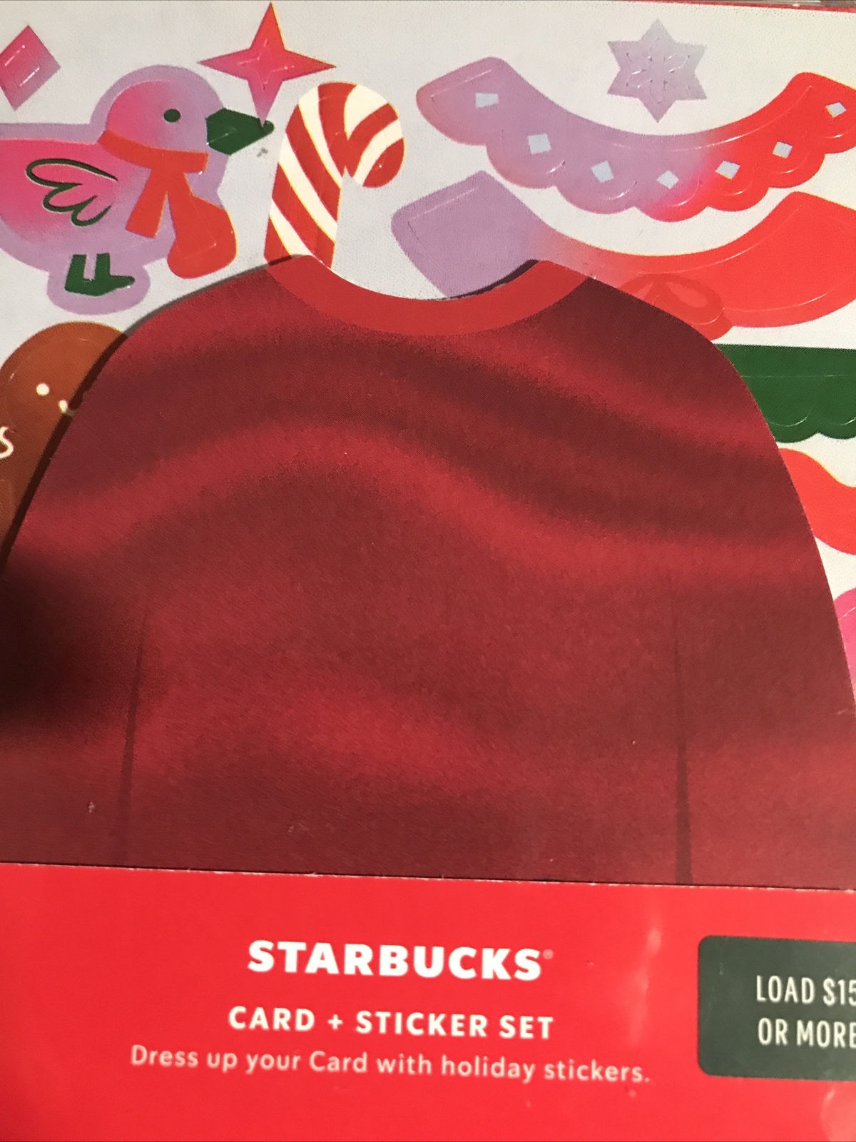 2023 STARBUCKS Christmas Gift Card - Sweater - Stickers - Collectible - No Value