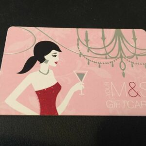 MARKS & SPENCER ( UK ) Woman Having a Cocktail ( 2012 ) Foil Gift Card ( $0 )