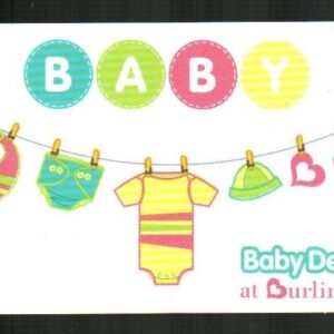 BABY DEPOT Baby Clothes Hanging on Wash Line ( 2011 ) Gift Card ( $0 )