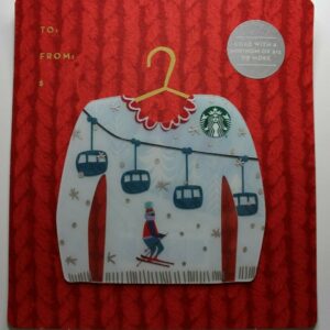 Starbucks Card 6130 - Ugly Sweater - Ski Lift 2016